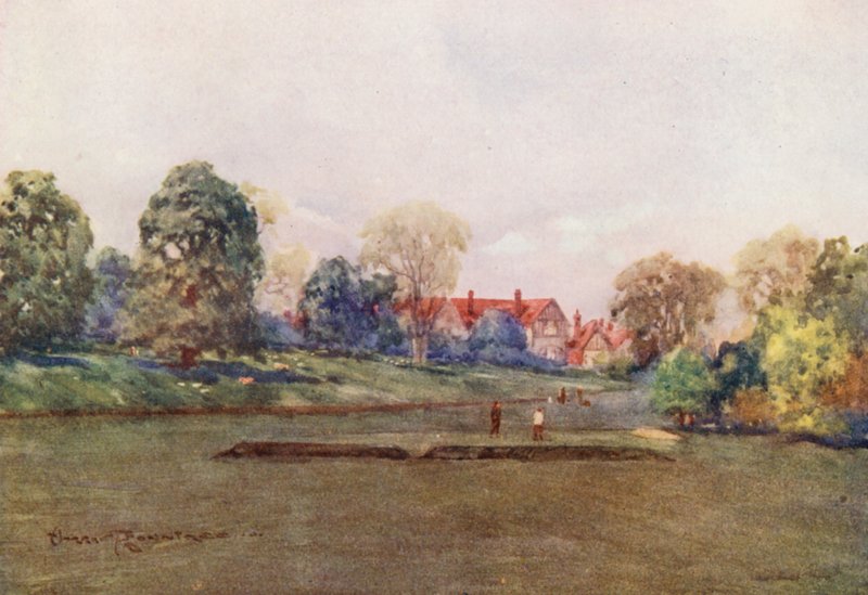 Golfová hřiště: (barevná litografie) od Harry (1878 1950) Rountree
