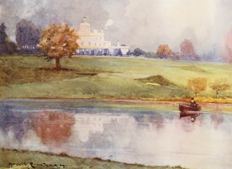 Golfová hřiště: (barevná litografie) od Harry (1878 1950) Rountree
