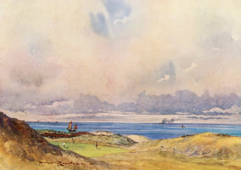 Golfová hřiště: Wallasey, the firth green (barevná litografie) od Harry (1878 1950) Rountree