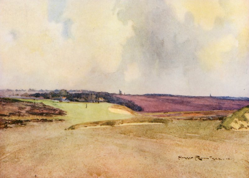 Golfová hřiště: (barevná litografie) od Harry (1878 1950) Rountree
