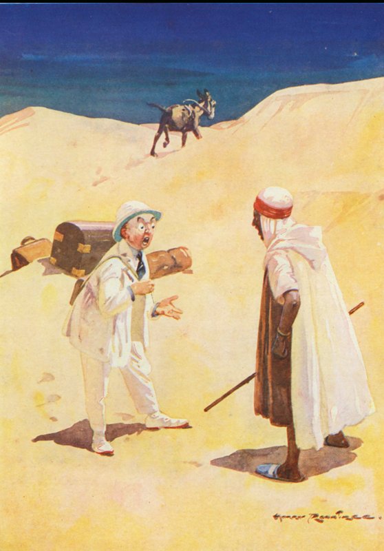 Osel a jeho stín (barva lito) od Harry Rountree