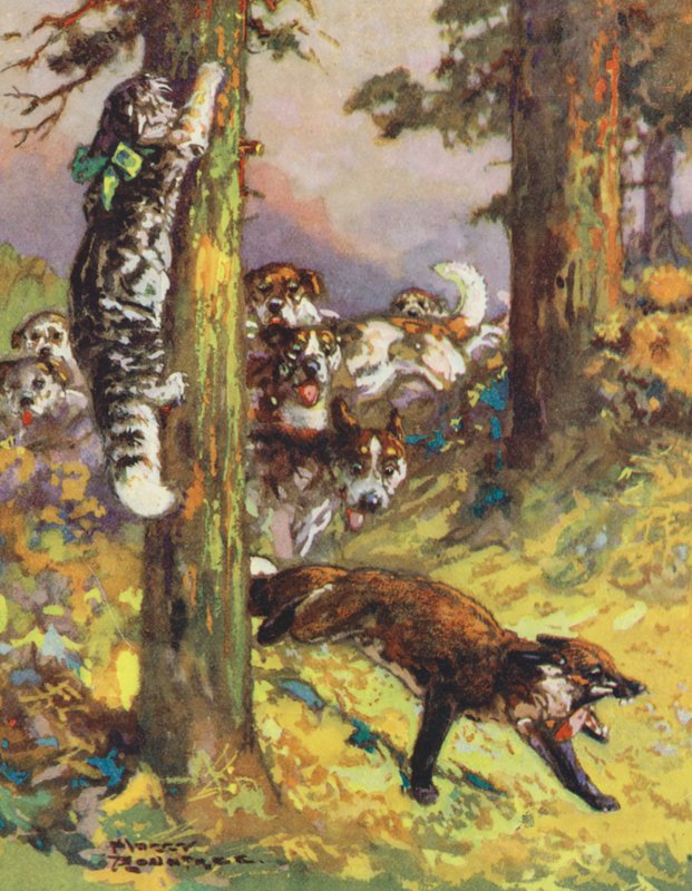 Ezopovy bajky: (barevná litografie) od Harry (1878 1950) Rountree