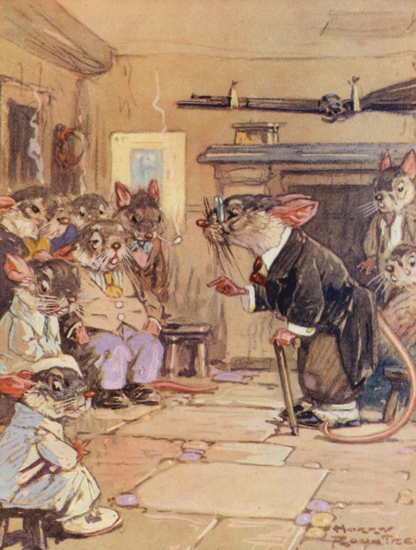 Ezopovy bajky: (barevná litografie) od Harry (1878 1950) Rountree