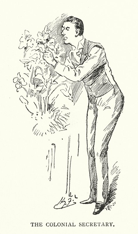 Koloniální tajemník (litografie) od Harry (after) Furniss