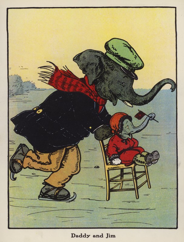 Tatínek a Jim (barevné lito) od Harry B Neilson