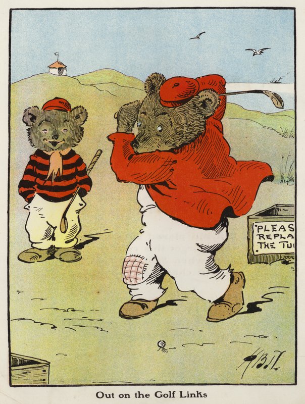 Out on the Golf Links (barva lito) od Harry B Neilson