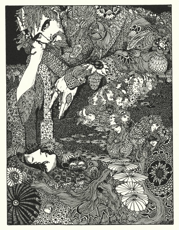 Edgar Allan Poe: Morella (litografie) od Harry Clarke