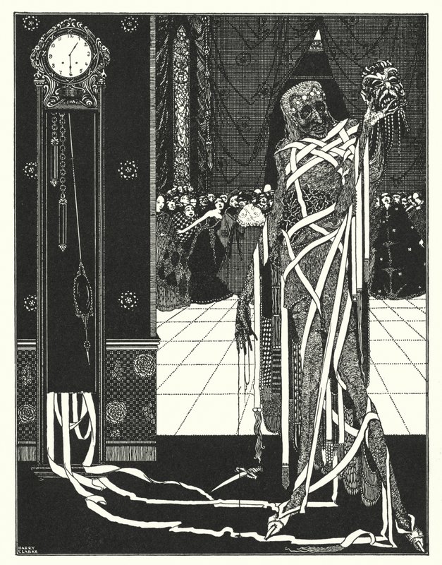 Edgar Allan Poe: Jáma a kyvadlo (litografie) od Harry Clarke
