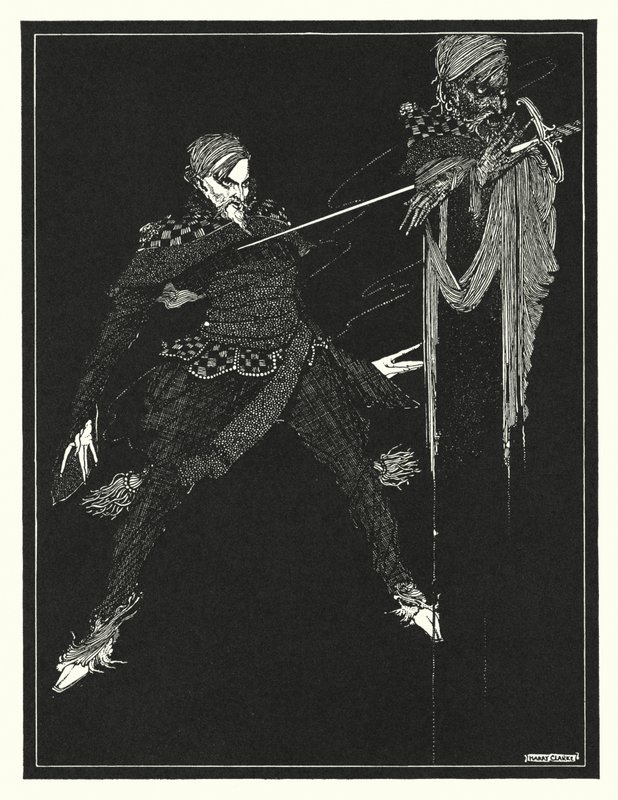 Edgar Allan Poe: William Wilson (litografie) od Harry Clarke