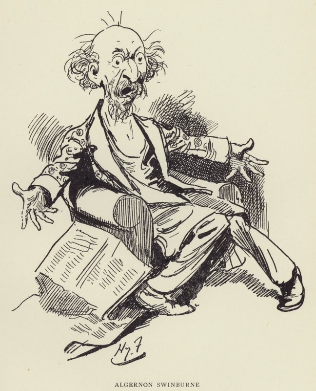 Algernon Swinburne od Harry Furniss