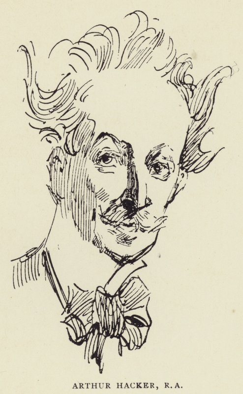 Arthur Hacker, RA od Harry Furniss