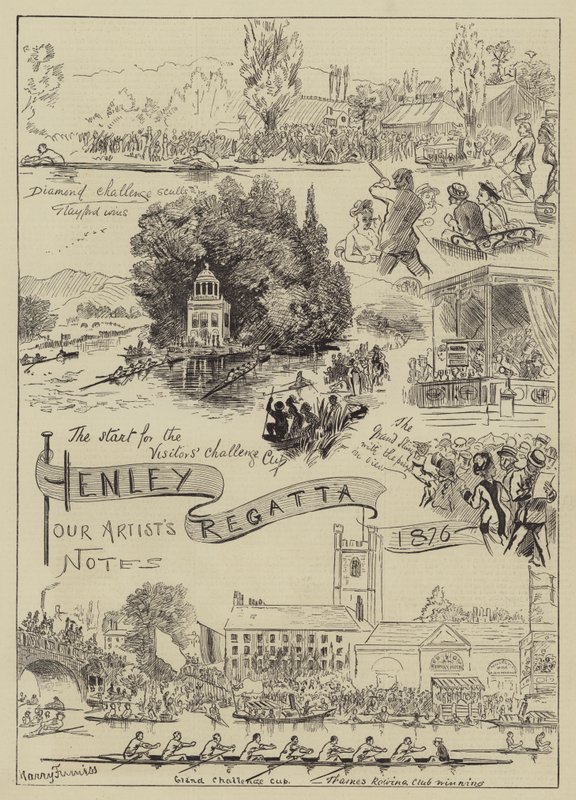 Henley Regatta, 1876 od Harry Furniss