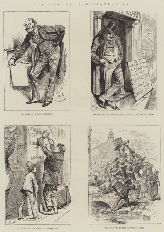 Humor předvolebních kampaní od Harry Furniss