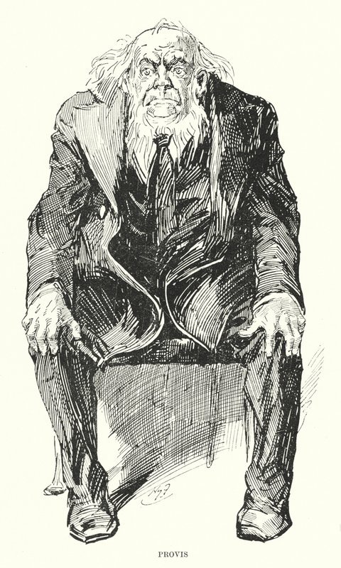Ilustrace pro Velká očekávání od Charlese Dickense (litho) od Harry Furniss