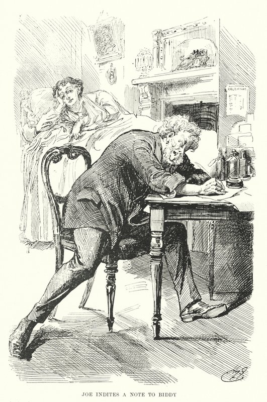 Ilustrace pro Velká očekávání od Charlese Dickense (litho) od Harry Furniss