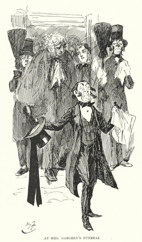 Ilustrace pro Velká očekávání od Charlese Dickense (litho) od Harry Furniss