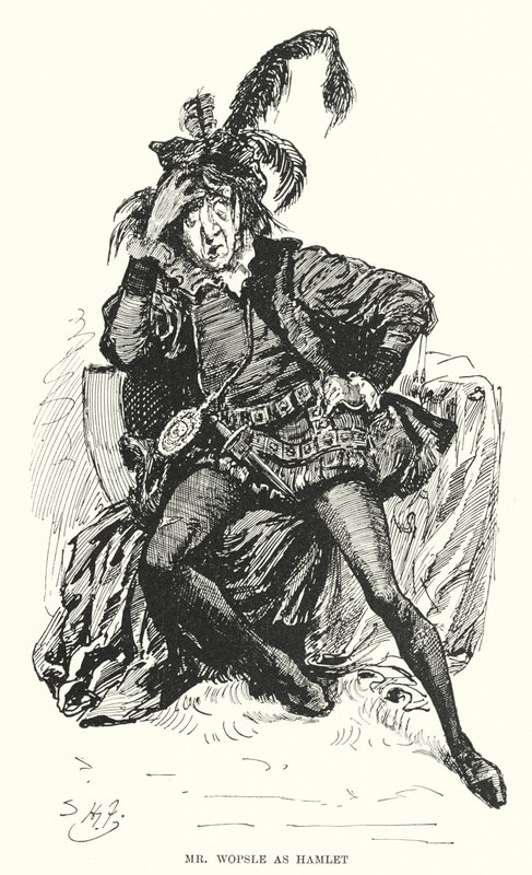 Ilustrace pro Velká očekávání od Charlese Dickense (litho) od Harry Furniss