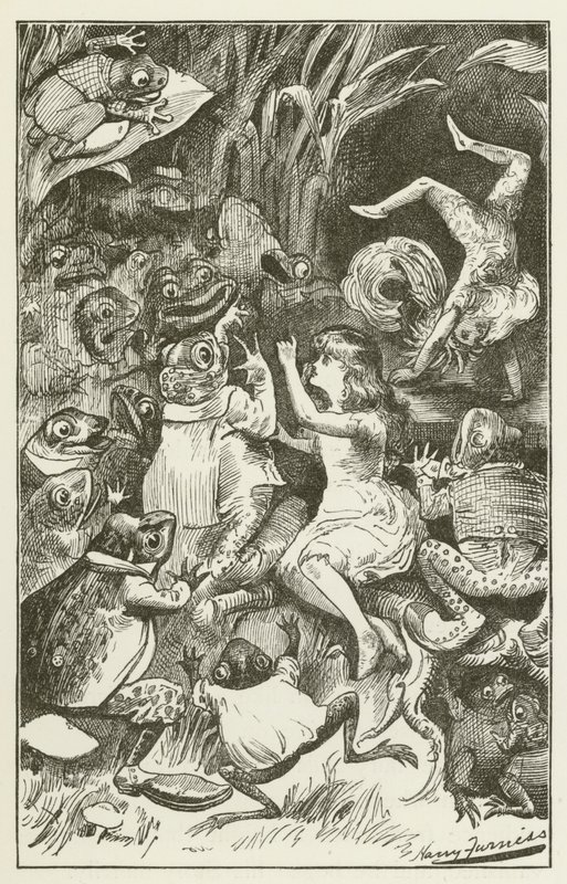Ilustrace k filmu Sylvie a Bruno od Lewise Carrolla od Harry Furniss