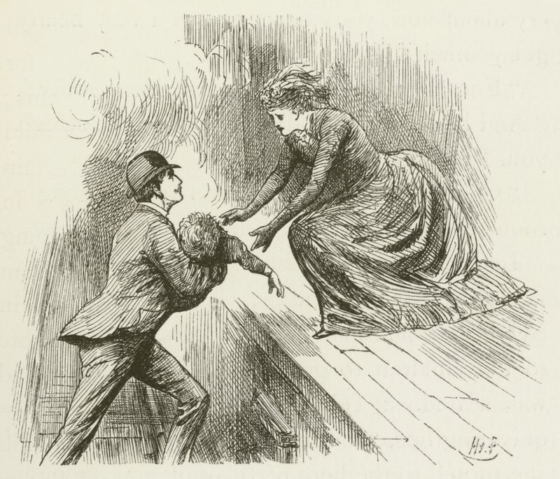 Ilustrace pro Sylvie a Bruna od Lewise Carrolla od Harry Furniss