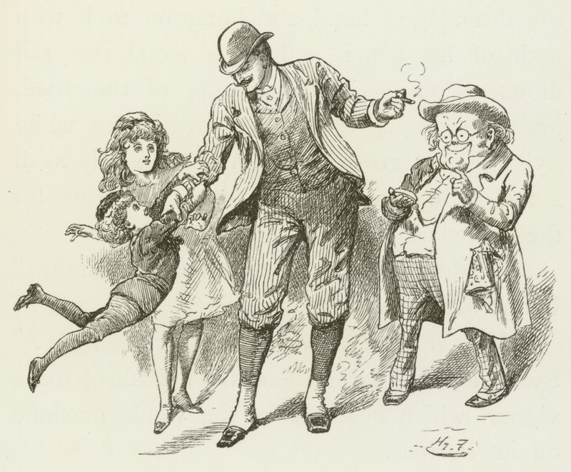 Ilustrace pro Sylvie a Bruna od Lewise Carrolla od Harry Furniss