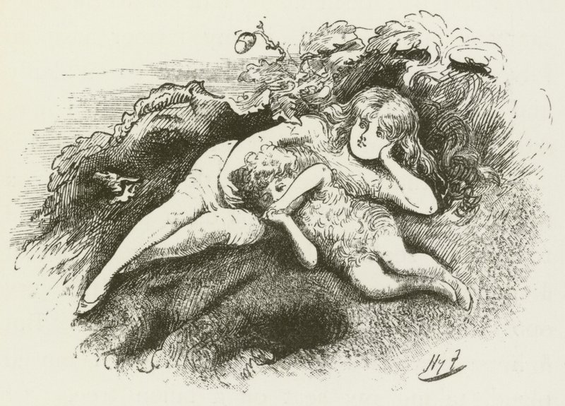 Ilustrace pro Sylvie a Bruna od Lewise Carrolla od Harry Furniss