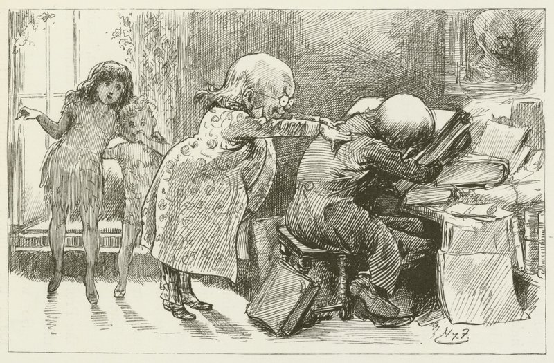 Ilustrace pro Sylvie a Bruna od Lewise Carrolla od Harry Furniss
