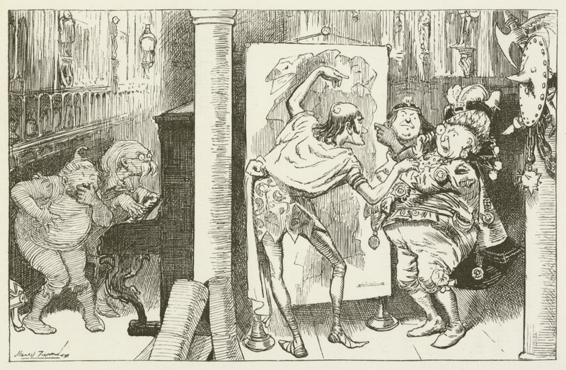 Ilustrace pro Sylvie a Bruna od Lewise Carrolla od Harry Furniss