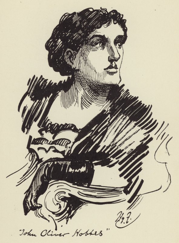 John Oliver Hobbes od Harry Furniss