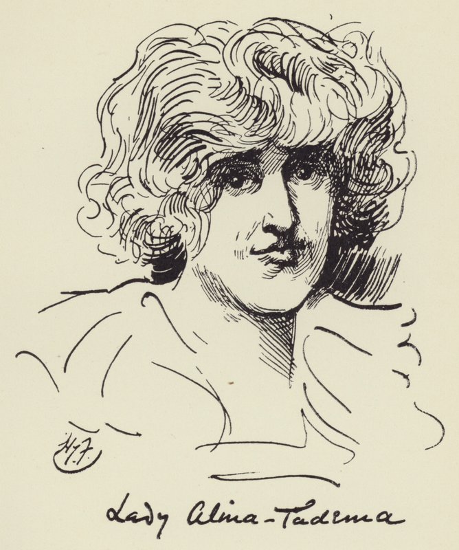 Lady Alma Tadema od Harry Furniss
