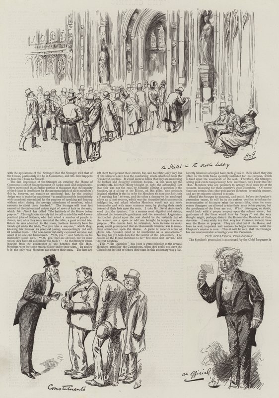 Život v parlamentu, Cizinci ve sněmovně od Harry Furniss
