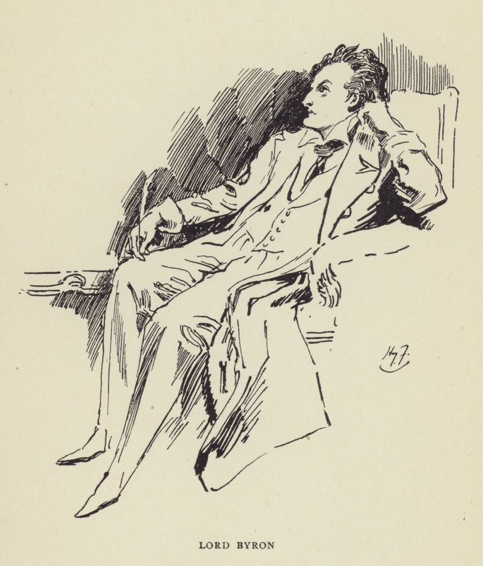 Lord Byron od Harry Furniss