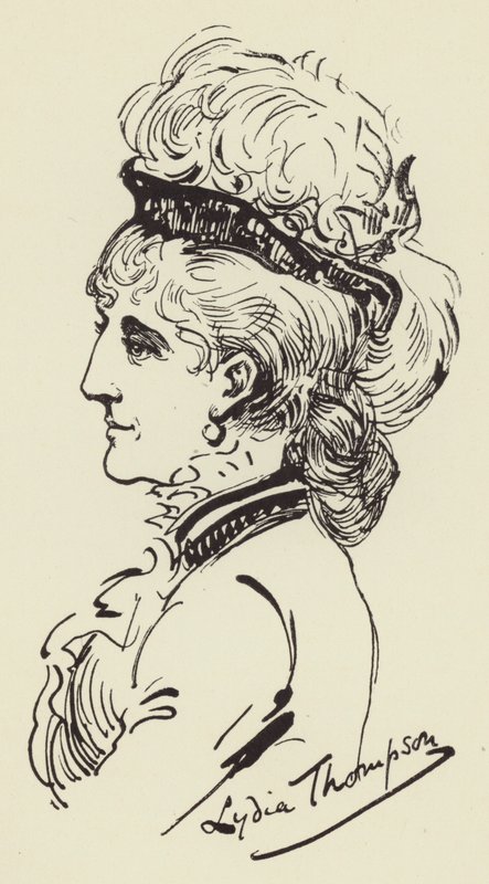 Lydia Thompsonová od Harry Furniss