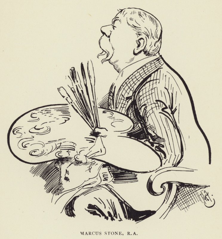 Marcus Stone, RA od Harry Furniss