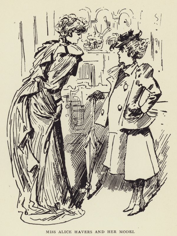 Slečna Alice Havers a její model od Harry Furniss