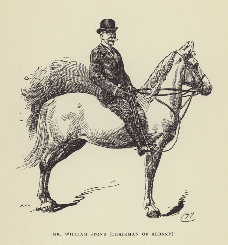 Pan William Stone, předseda Albany od Harry Furniss