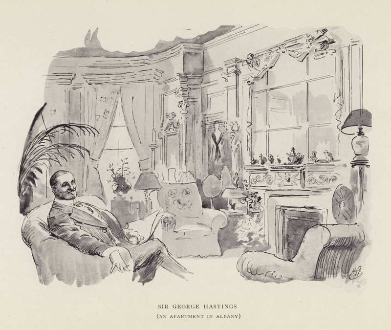 Sir George Hastings, Byt v Albany od Harry Furniss
