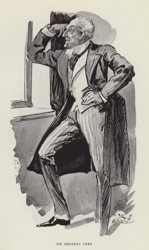 Sir Herbert Tree od Harry Furniss