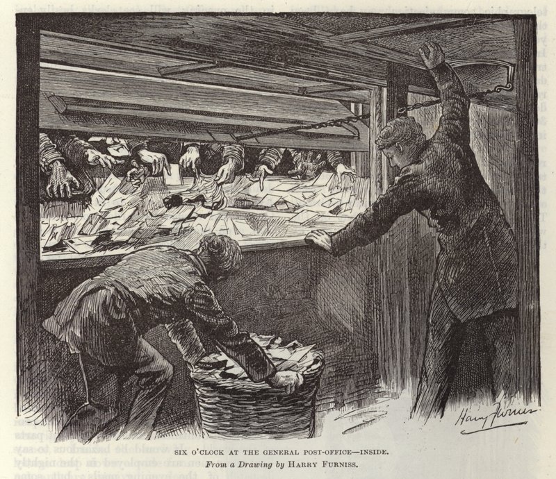 Šest hodin na hlavní poště od Harry Furniss