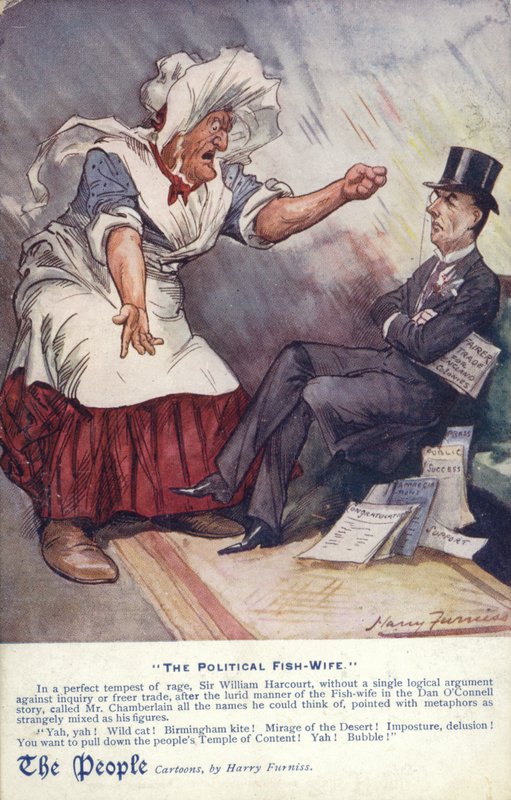 Politická rybí manželka od Harry Furniss