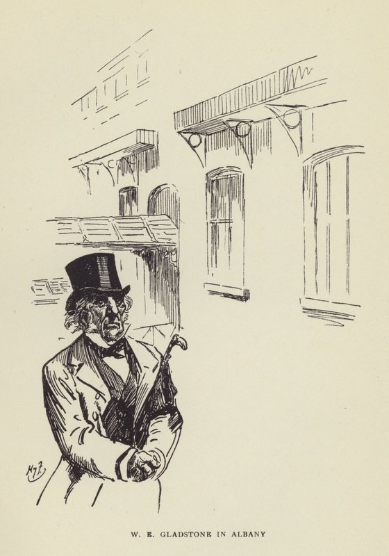 W E Gladstone v Albany od Harry Furniss