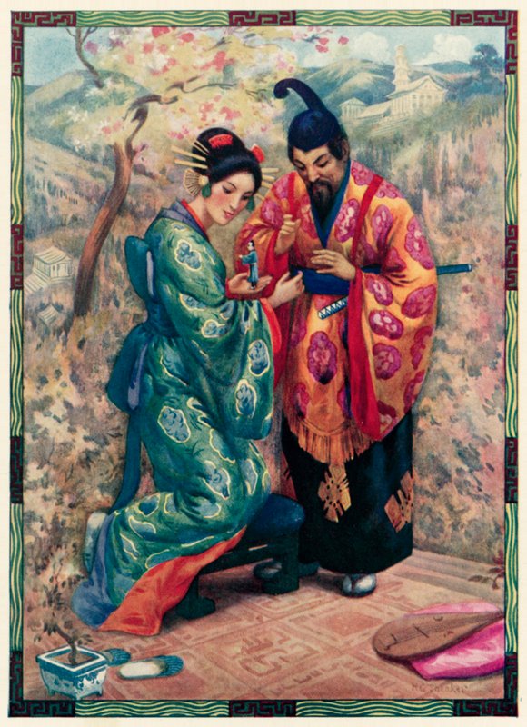 Jste muž Odkud pocházíš (barevná litografie) od Harry George Theaker