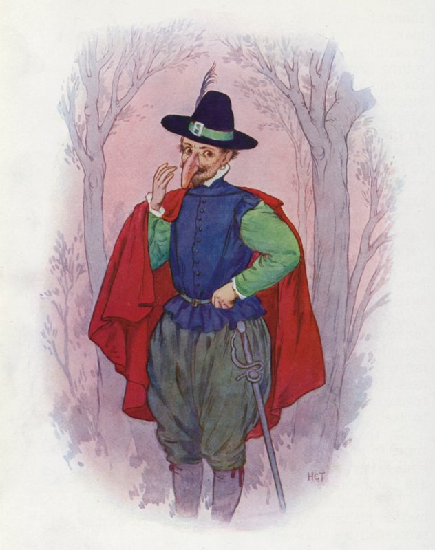 Ilustrace k Donu Quijotovi (barevná litografie) od Harry George Theaker