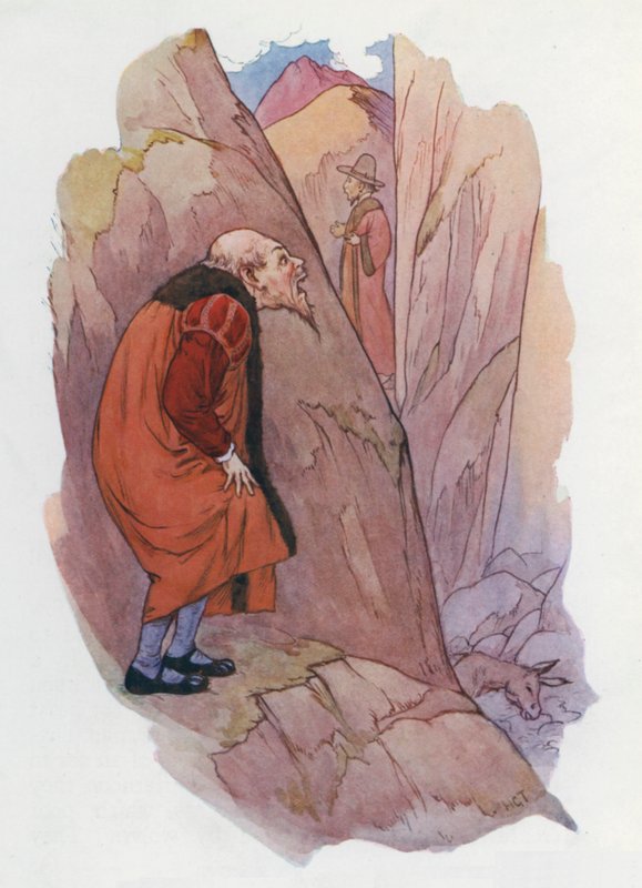 Ilustrace k Donu Quijotovi (barevná litografie) od Harry George Theaker