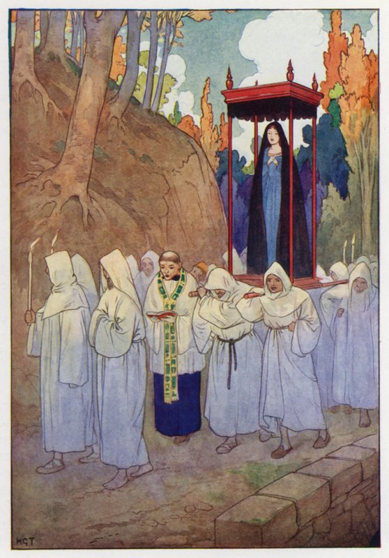Ilustrace k Donu Quijotovi (barevná litografie) od Harry George Theaker