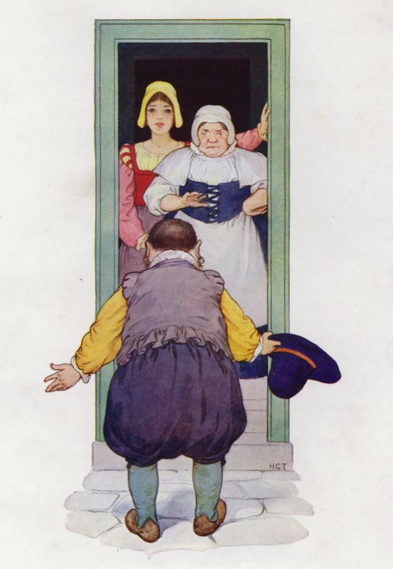 Ilustrace k Donu Quijotovi (barevná litografie) od Harry George Theaker
