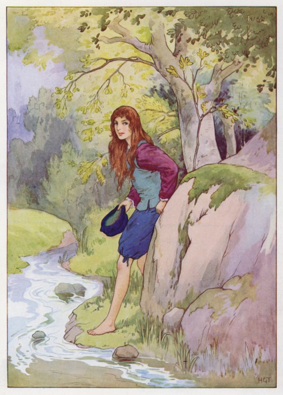 Ilustrace k Donu Quijotovi (barevná litografie) od Harry George Theaker