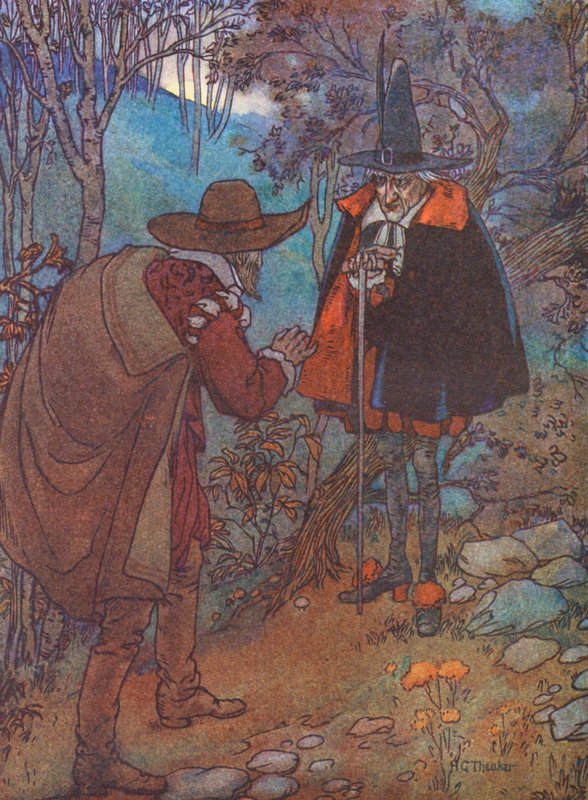 Příběh paní Botherbyové, The Leech Of Folkestone (barevná litografie) od Harry George Theaker