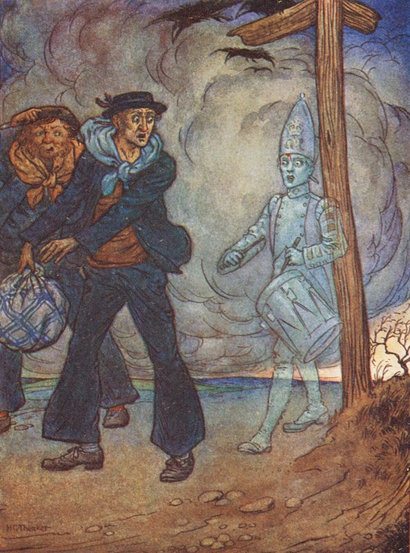 Mrtvý bubeník, legenda ze Salisburské pláně (barevná litografie) od Harry George Theaker