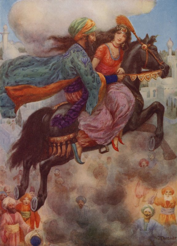 Princezna se vrací do Persie (barevná litografie) od Harry George Theaker