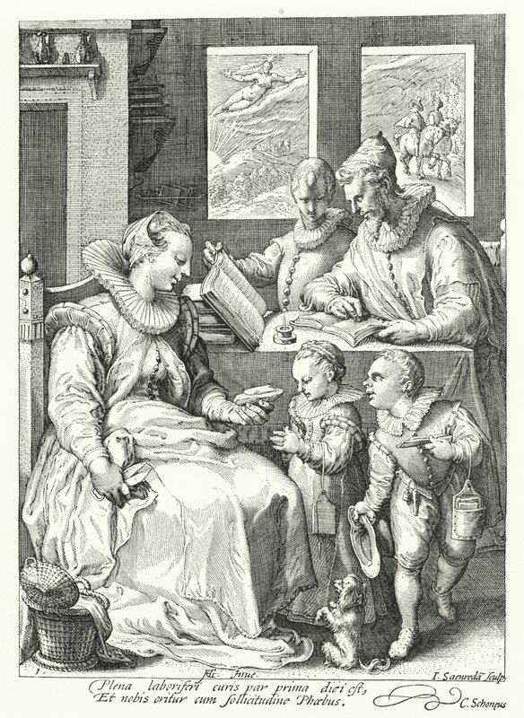 Ráno (rytina) od Hendrik (after) Goltzius